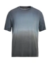 Daniele Fiesoli Man T-shirt Slate Blue Size S Cupro, Elastane