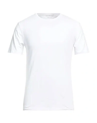 Daniele Fiesoli Man T-shirt White Size L Cotton, Elastane