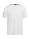 Daniele Fiesoli Man T-shirt White Size S Linen, Elastane