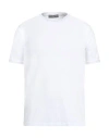 Daniele Fiesoli Man T-shirt White Size L Linen, Elastane