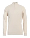 Daniele Fiesoli Man Turtleneck Beige Size M Wool, Cashmere