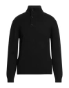 Daniele Fiesoli Man Turtleneck Black Size L Virgin Wool