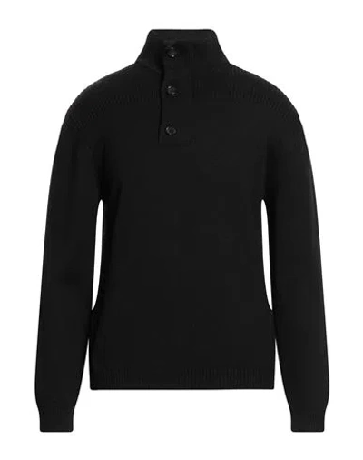 Daniele Fiesoli Man Turtleneck Black Size L Virgin Wool