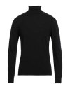 Daniele Fiesoli Man Turtleneck Black Size M Eco-cashmere