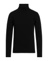 Daniele Fiesoli Man Turtleneck Black Size M Wool, Cashmere