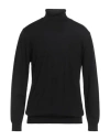 Daniele Fiesoli Man Turtleneck Black Size Xxxl Merino Wool
