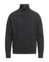 Daniele Fiesoli Man Turtleneck Charcoal Size M Merino Wool, Polyamide