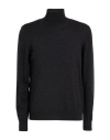 Daniele Fiesoli Man Turtleneck Charcoal Size Xl Merino Wool In Gray