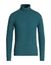 Daniele Fiesoli Man Turtleneck Deep Jade Size L Cashmere In Green