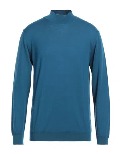 Daniele Fiesoli Man Turtleneck Deep Jade Size L Merino Wool In Green