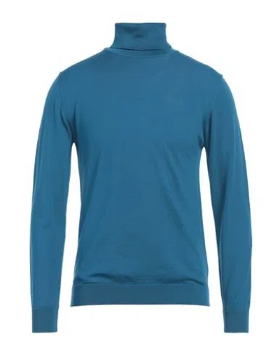 Daniele Fiesoli Man Turtleneck Deep Jade Size L Merino Wool In Green