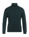 Daniele Fiesoli Man Turtleneck Deep Teal Size S Virgin Wool In Green