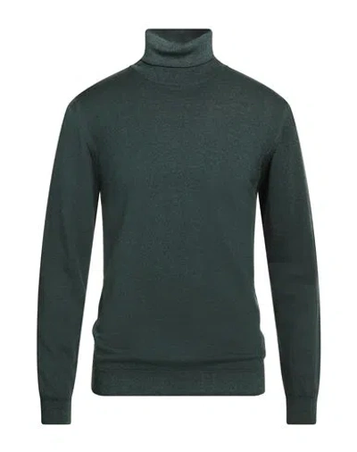 DANIELE FIESOLI DANIELE FIESOLI MAN TURTLENECK GREEN SIZE L MERINO WOOL