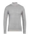 Daniele Fiesoli Man Turtleneck Grey Size L Merino Wool
