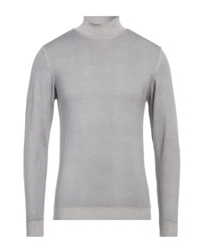 Daniele Fiesoli Man Turtleneck Grey Size L Merino Wool
