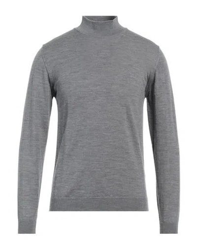 Daniele Fiesoli Man Turtleneck Grey Size L Merino Wool