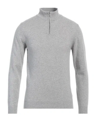 Daniele Fiesoli Man Turtleneck Grey Size M Wool, Cashmere