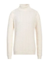 Daniele Fiesoli Man Turtleneck Ivory Size 3xl Cashmere In White