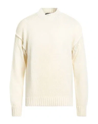 Daniele Fiesoli Man Sweater Ivory Size M Merino Wool, Acrylic In White