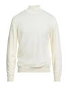Daniele Fiesoli Man Turtleneck Ivory Size Xxxl Merino Wool