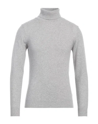 Daniele Fiesoli Man Turtleneck Light Grey Size Xxxl Merino Wool, Cashmere