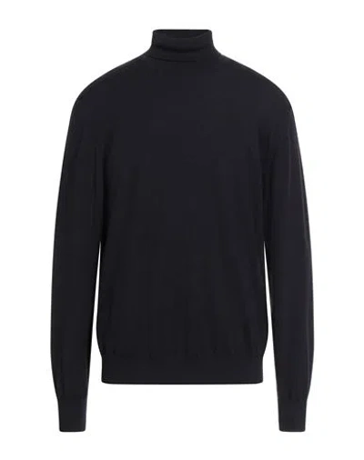 DANIELE FIESOLI DANIELE FIESOLI MAN TURTLENECK MIDNIGHT BLUE SIZE L MERINO WOOL