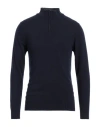 Daniele Fiesoli Man Turtleneck Midnight Blue Size Xl Wool, Cashmere