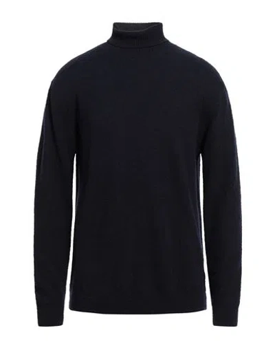 Daniele Fiesoli Man Turtleneck Midnight Blue Size Xxl Merino Wool, Polyamide, Cashmere