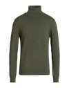 Daniele Fiesoli Man Turtleneck Military Green Size Xl Cashmere