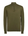 Daniele Fiesoli Man Turtleneck Military Green Size L Cotton