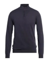 Daniele Fiesoli Man Turtleneck Navy Size Xl Cotton In Navy Blue