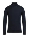 Daniele Fiesoli Man Turtleneck Navy Blue Size Xxl Merino Wool