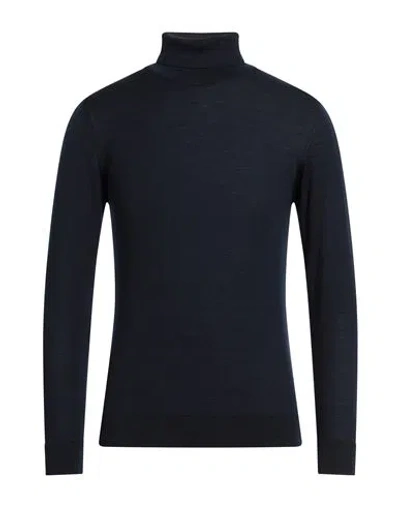 DANIELE FIESOLI DANIELE FIESOLI MAN TURTLENECK NAVY SIZE XL MERINO WOOL