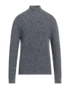 Daniele Fiesoli Man Turtleneck Navy Size L Merino Wool, Polyamide