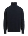 Daniele Fiesoli Man Turtleneck Navy Size L Merino Wool, Polyamide