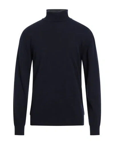 Daniele Fiesoli Man Turtleneck Navy Size M Wool, Cashmere