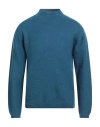Daniele Fiesoli Man Turtleneck Pastel Blue Size L Virgin Wool