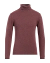 Daniele Fiesoli Man Turtleneck Pastel Pink Size L Merino Wool