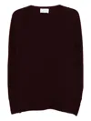 Daniele Fiesoli Merino-cashmere-blend Crew-neck Sweater In Red
