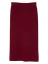Daniele Fiesoli Merino-cashmere-blend Pencil Midi Skirt In Red
