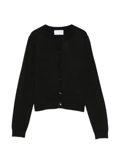 Daniele Fiesoli Merino Wool Cardigan In Black