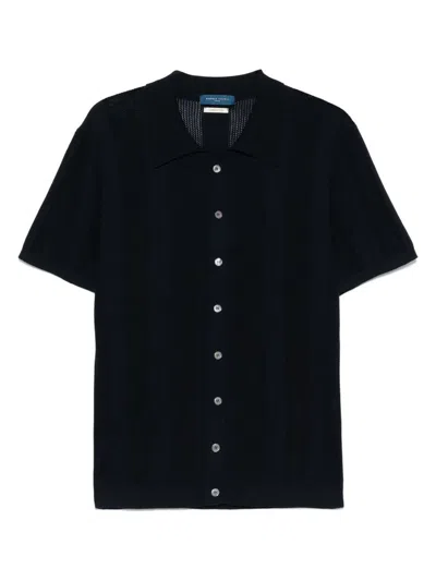 Daniele Fiesoli Midnight Blue Cotton Polo