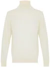 Daniele Fiesoli Neutrals Lightweight Turtleneck Sweater In Neutral