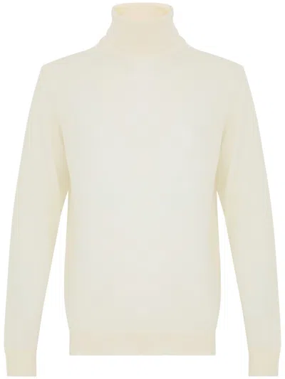 DANIELE FIESOLI NEUTRALS LIGHTWEIGHT TURTLENECK SWEATER