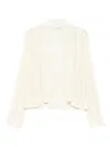 Daniele Fiesoli Open-front Lace-knit Cardigan In Neutral