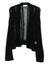 Daniele Fiesoli Open-knit Cardigan In Black