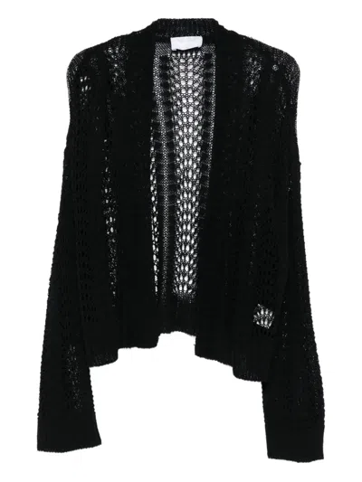 Daniele Fiesoli Open-knit Cardigan In Black