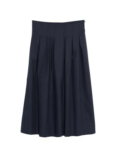 Daniele Fiesoli Pleated Skirt In Blue