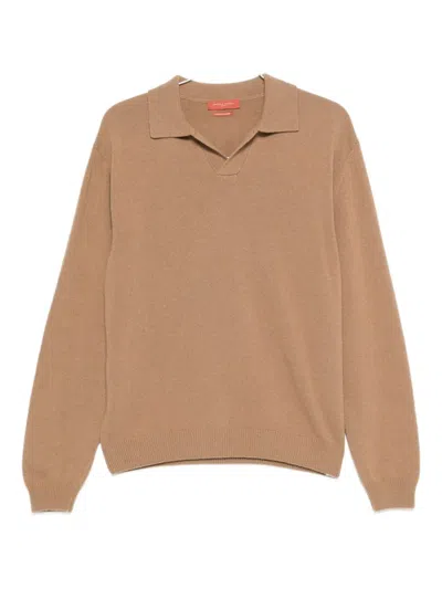 Daniele Fiesoli Polo-collar Sweater In Brown