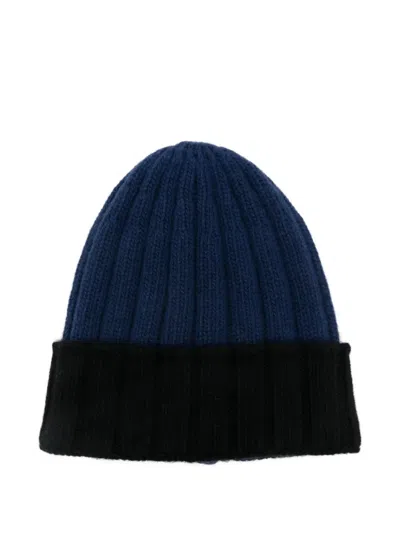 Daniele Fiesoli Ribbed-knit Beanie Hat In Blue